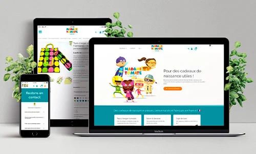 Design de sites internet - CNABR Madame Tomate Couture