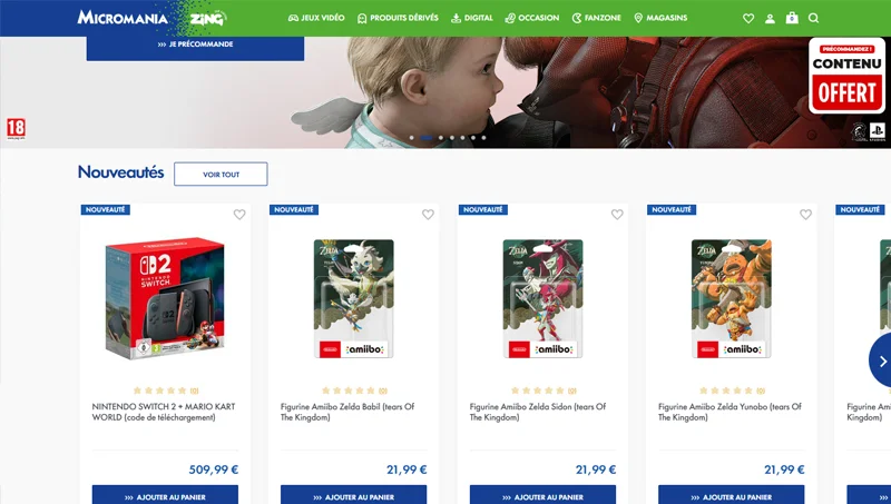 Exemple effet de rareté Amazon Exemple de prix psychologique dans le jeux vidéo