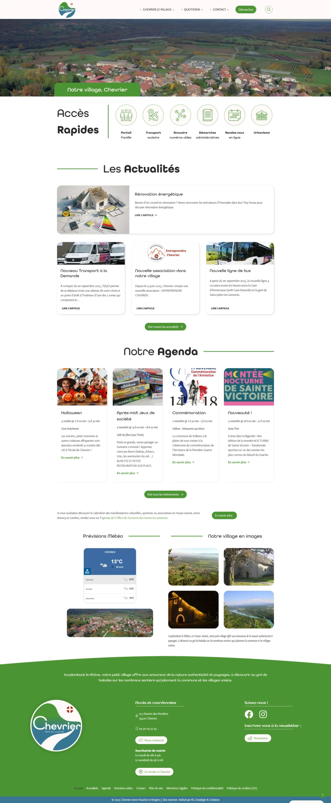 Chevrier - Accueil