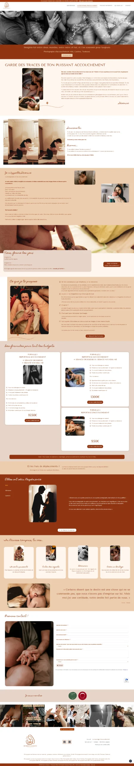 Séverine Cesaroni Photographe - Accouchement